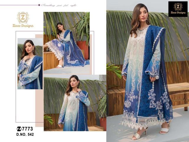 Ziaaz Designs 542 Pakistani Suits - Wholesale Collection