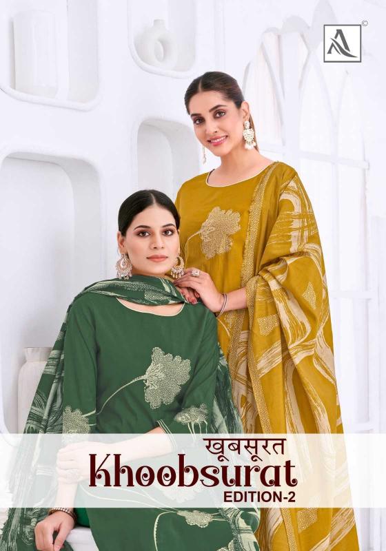 Alok Suits Khoobsurat Vol 2 Series 123001 to 123004 Viscose Print Wholesale Salwar Kameez in Surat