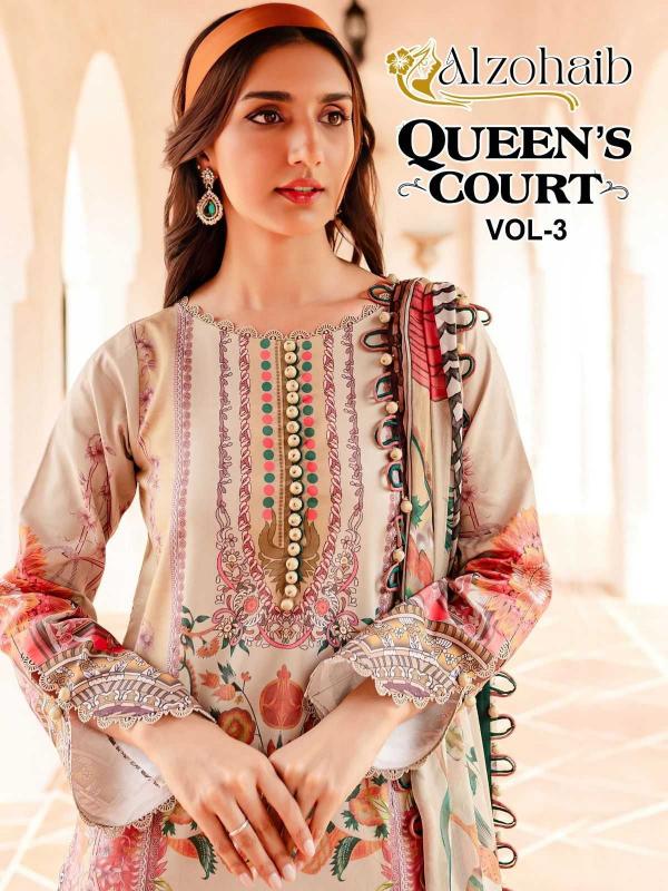 Alzohaib Queen Court Vol 3 Series 1067-1070 Cotton Print Wholesale Pakistani Suits in Surat