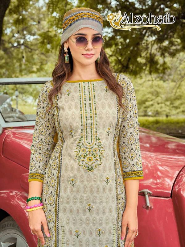 ALZOHAIB Series 1080-1083 Cotton Print Modern Wholesale Pakistani Salwar Kameez in Surat