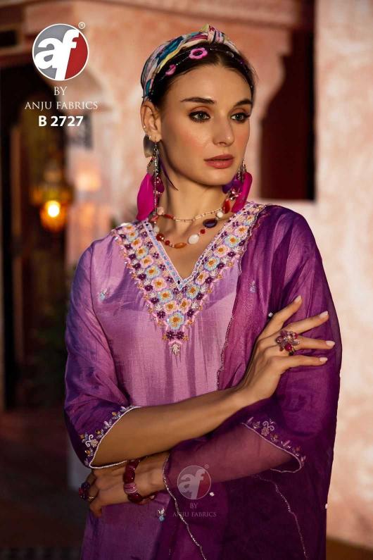 Anju Fab B 2727 Dola Silk Wholesale Ready-Made Combo Salwar Suit in Surat