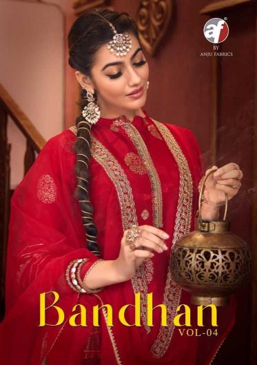 Anju Fab Bandhan Vol 4 Series 3941 to 6945 Dola Silk Jacquard , Wholesale Salwar Kameez in surat