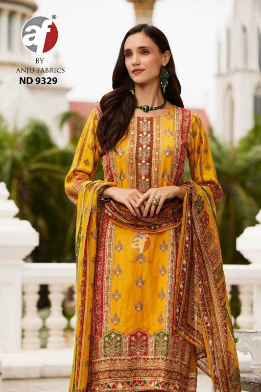 Anju Fab ND 9329 Tissue Shimmer Designer Ready-Made Wholesale Combo Salwar Kameez in Surat