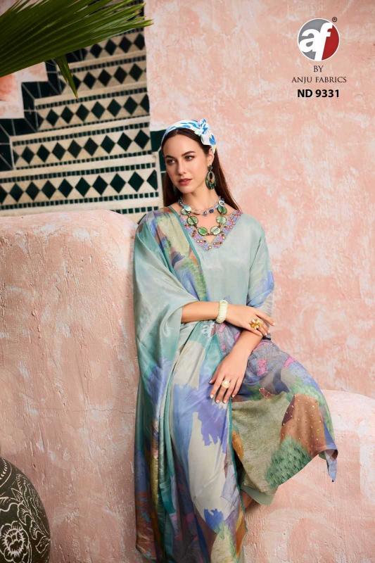 Anju Fab ND 9331 Unique Shimmer Trendy Wholesale Readymade 3PCS Combo Suits in Surat