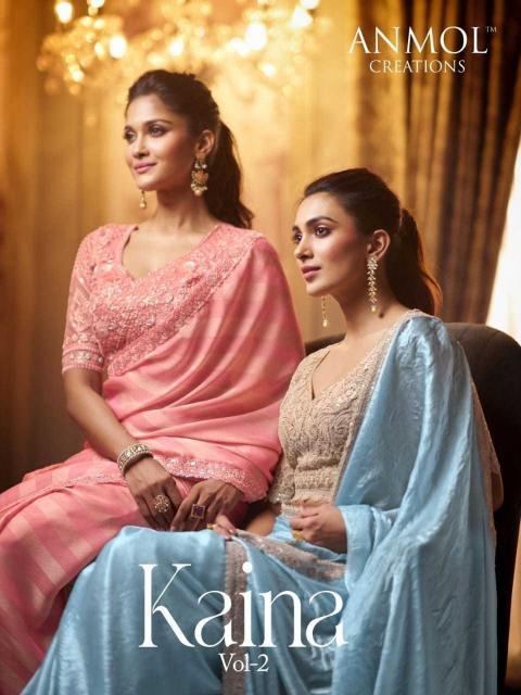 Anmol Creation Kaina Vol 2 Series 2101-2116 Fancy Wholesale Sarees in Surat