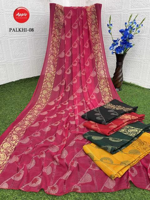 Apple Saree Palkhi Series 01-20 Beautiful 4 Color Wholesale Fancy Sarees in Surat