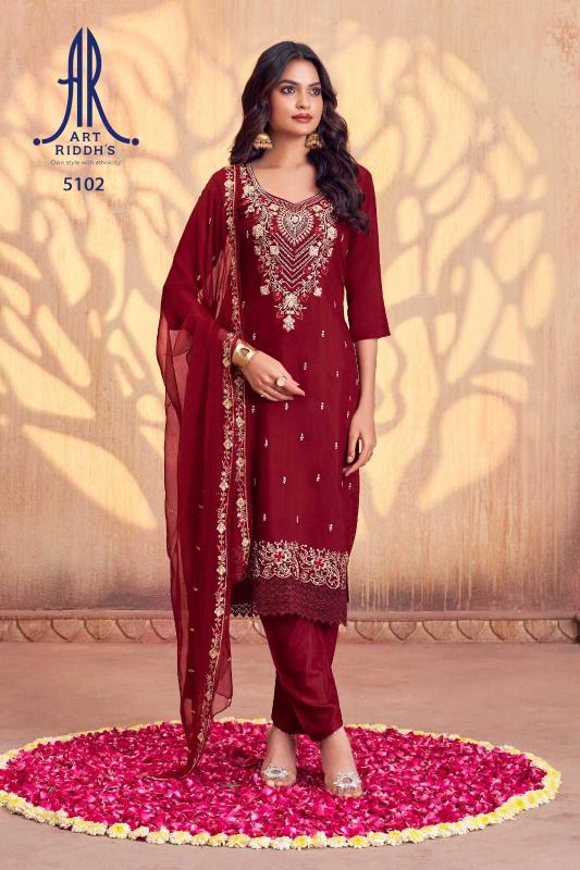 Artriddhs Combo Set Series 5101-5109 Viscose Muslin Wholesale Readymade Salwar Suits Surat