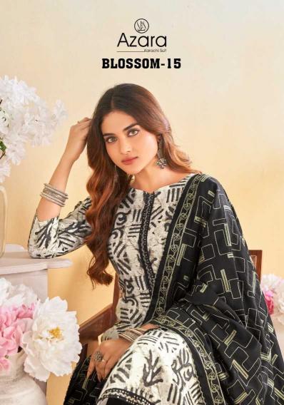 Azara Radhika Blossom Vol 15 Series 101001-101004 Fashion Casual Blossom Cotton Wholesale Salwar Kameez in Surat