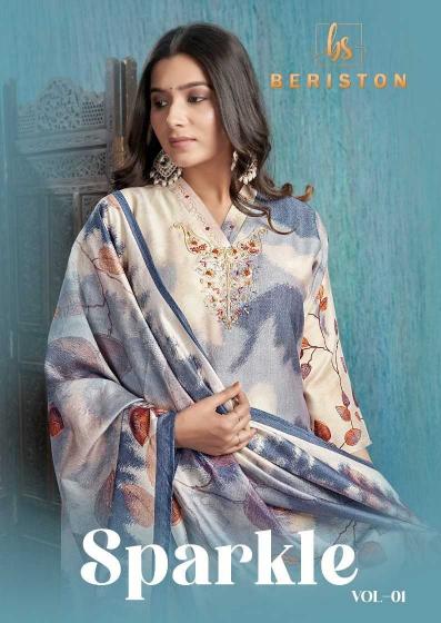 Beriston Sparkle Vol 1 Series 101 to 104 Viscose Silk Wholesale Fancy Salwar Kameez in Surat