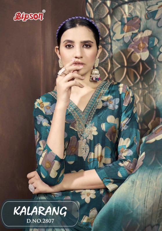  Bipson Prints Kalarang 2807 Chanderi Regular Wear Wholesale Salwar Kameez in Surat