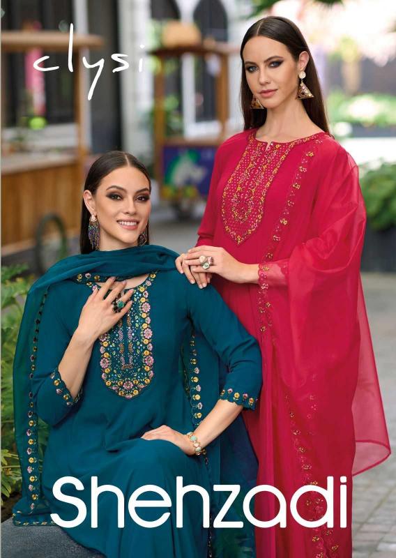 Clysi Shehzadi Viscose Series 1001-1004 Handwork Wholesale Ready-made Salwar Kameez  in Surat