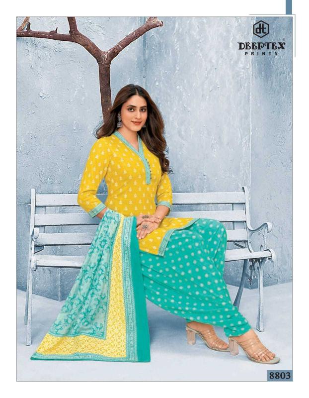 Deeptex Prints Miss India Vol. 88 Series 8816-8826 Cotton Fancy Wholesale Salwar Kameez In Surat