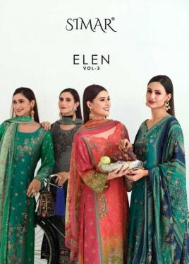 Glossy Elen Vol 3 Series 2817 to 2822 Pashmina Wholesale Pakistani Style Print Salwar Kameez in Surat