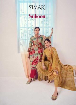 Glossy Sukoon Series 7227-7232 Viscose Pashmina Print Winter Special Wholesale Salwar Suits in Surat