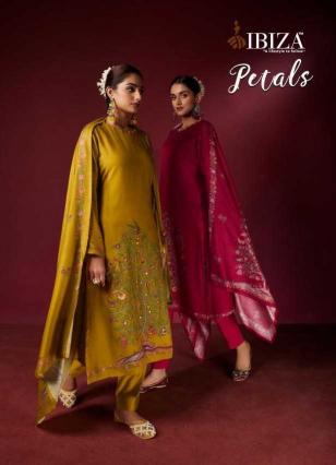 Ibiza Petals Series 15712-15715 Viscose Pashmina Winter Wholesale Salwar Kameez in Surat