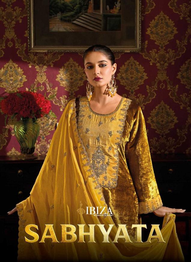 Ibiza Sabhayata Series 11161-11166 Viscose Velvet Wholesale Salwar Kameez in Surat