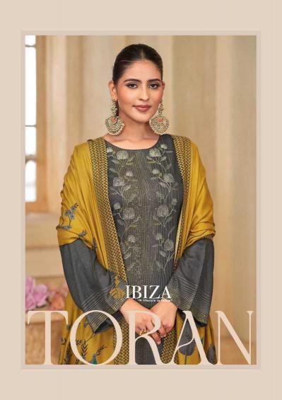 Ibiza Toran Series 1391 to 1394 Viscose Pashmina Print Embroidery Winter Wholesale Salwar Kameez in Surat