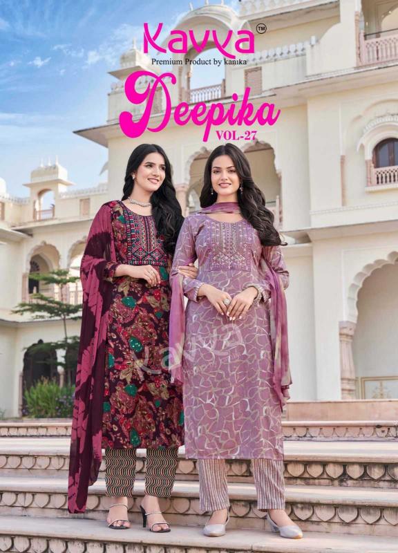 Kavya Deepika Vol 27 Series 27001-27010 Capsule Print Readymade Wholesale Salwar Kameez in Surat