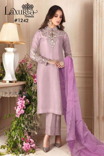 Laxuria 1242 Georgette Wholesale Readymade Pakistani Salwar Kameez in Surat