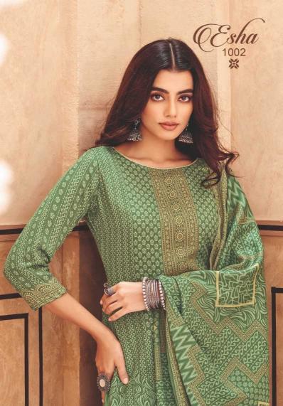 Leela Designer Esha Series 1001-1006 Exclusive Pashmina Digital Wholesale Winter Salwar Kameez In Surat