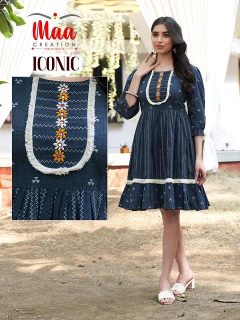 Maa Creation Iconic Cotton Handloom Wholesale Kurtis Collection in Surat