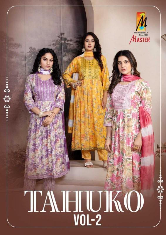 Master Tahuko Vol 2 Series 201 to 208 Capsule Print Nayra Cut Wholesale Readymade Salwar Suits in Surat