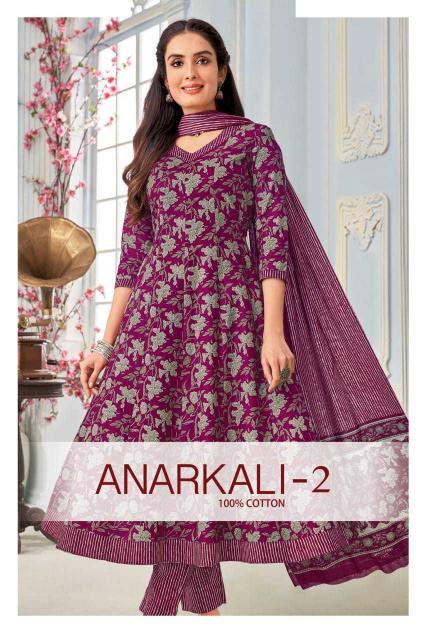 MCM LIFESTYLE ANARKALI VOL 2 Series 207-2016 Comfortable Cotton Wholesale Readymade Salwar Kameez in Surat