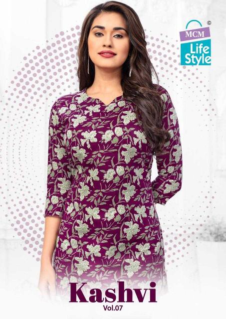 MCM Lifestyle Kashvi Vol 7 Series 92 to 101 Cotton , Wholesale Kurtis in Surat | Stylish Girls Tops