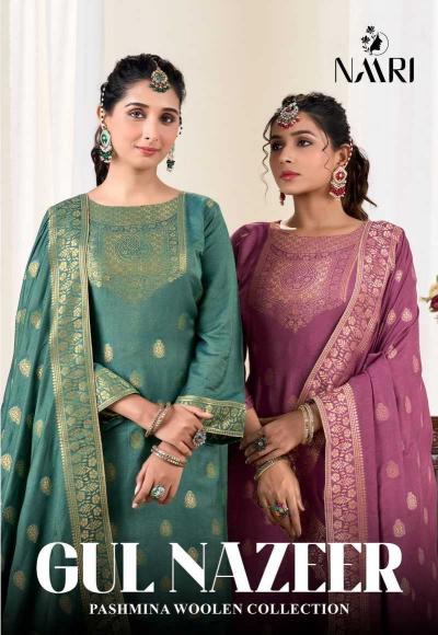 Naari Gul Nazeer Series 116001-116004 Viscose Pashmina Woolen Classic Wholesale Salwar Suits in Surat