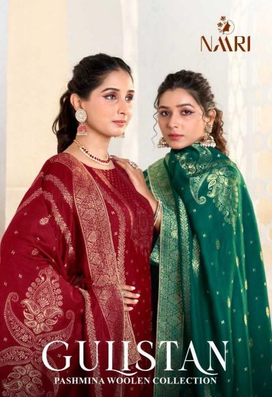 Naari Gulistan Series 117001-117004 Viscose Pashmina Jacquard Winter Wholesale Salwar Kameez in Surat