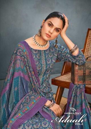 Nishant Fashion Adaah Vol 2 Series 86001-86008 Viscose Pashmina Winter Wholesale Salwar Kameez in Surat