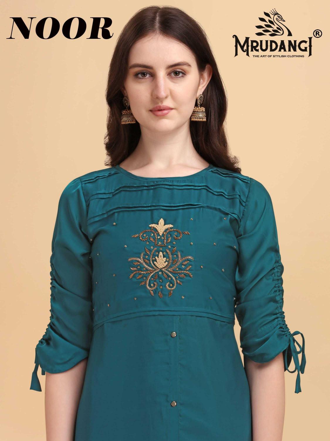 Noor Mrudangi Series 36 to 43 Stylish Hand Work Fancy Wholesale Ready-made Kurtis in Surat