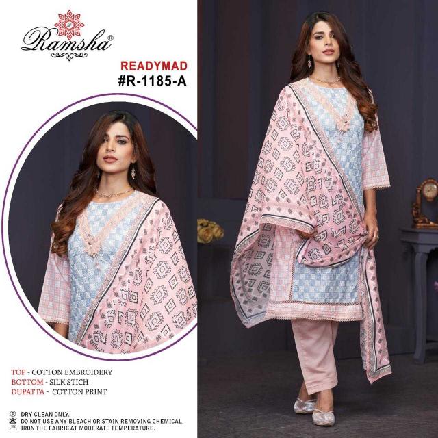 NX Ramsha 1185 Cotton Modern Wholesale Ready-made Pakistani Salwar Suit Surat