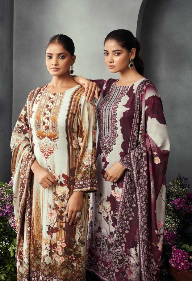 Raazi Rama Fashion Chakori Series 1301-1306 Pashmina, Wholesale Winter Salwar Kameez in Surat