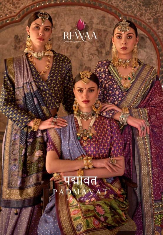 Rewaa Padmavat Vol 3 Series 921 to 929 Viscose Silk Wholesale Sarees in Surat