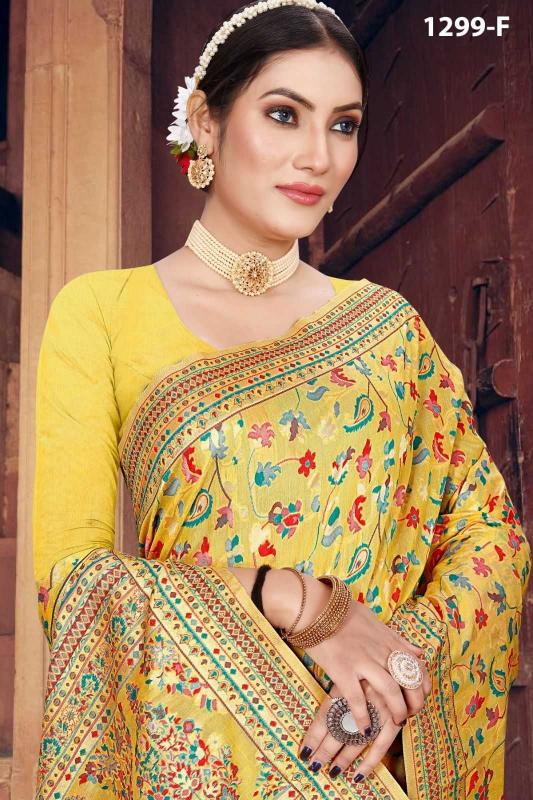 Sanjana Designer Pashmina 1299 Art Silk Unique Design Wholesale Sarees in Surat