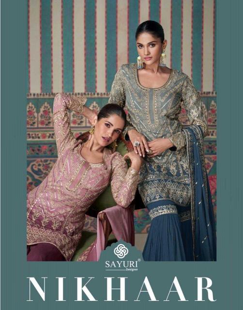 Sayuri Designer Nikhaar Series 5624 to 6525 Georgette Wholesale Readymade Skirt Kurti with Dupatta in Surat