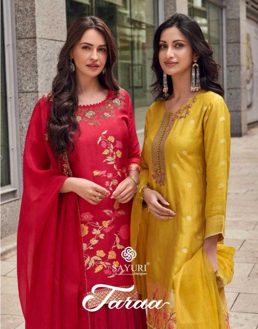 Sayuri Designer Tara Series 5632-5635 Viscose Jacquard Silk Wholesale Readymade Salwar Kameez in Surat