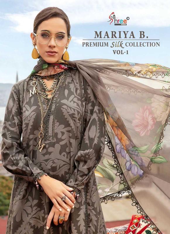 Shree Fabs Mariya B Premium Silk Collection Vol 1 Series 3404 TO 3409 Satin Silk Wholesale Salwar Kameez in Surat