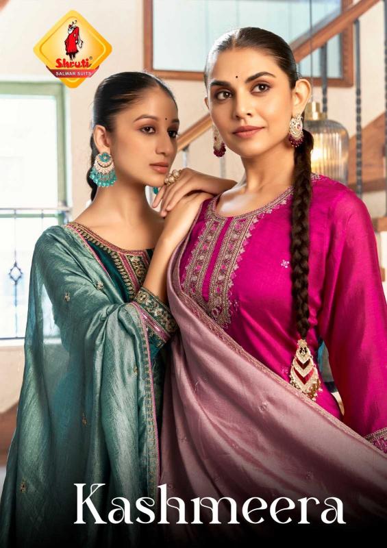 Shruti Suit Kashmeera Vichitra Silk Wholesale Ready-Made Patiala Salwar Kameez in Surat