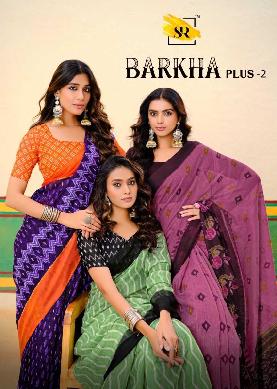 SR Barkha Plus Vol 2 Series 1001 to 1010 Mul Mul Cotton Wholesale Sarees with Blouse in Surat