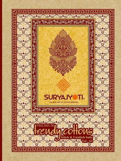 Suryajyoti Trendy Vol-63 Series 6301-6320 Cotton | Wholesale Readymade Suits in Surat