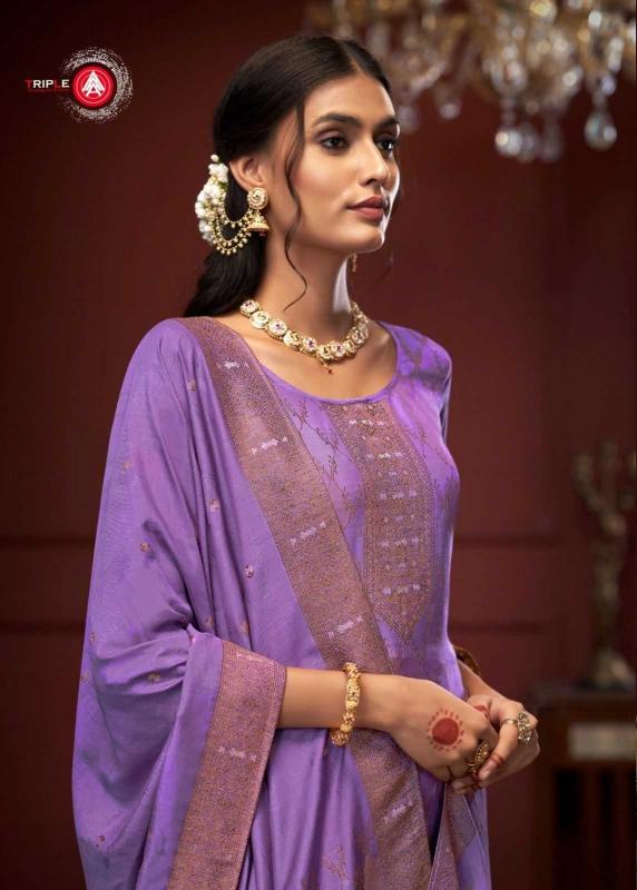 Triple A Stuti Series 11901-11906 Muslin Jacquard , Wholesale Salwar Kameez  in Surat