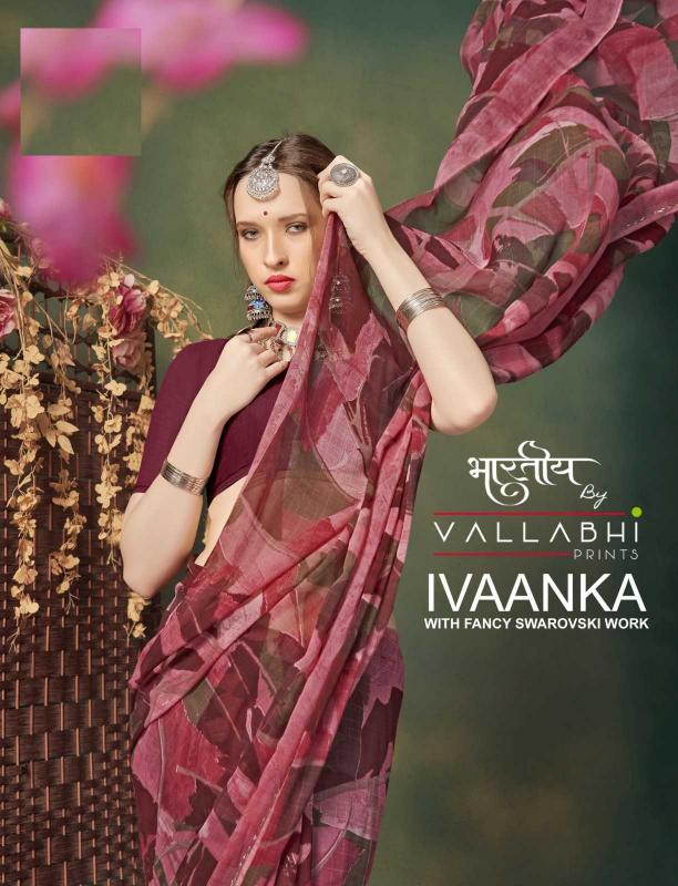 Vallabhi Ivaanka Series 30721-30726 Georgette, Wholesale Printed Sarees in Surat