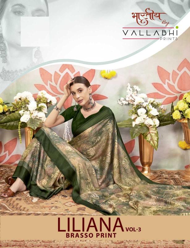 Vallabhi Prints Liliana Vol 3 Series 30851-30856 Brasso Wholesale Daily Wear Sarees in Surat