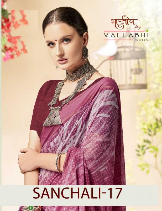 VALLABHI PRINTS SANCHALI VOL 17 Series 30191-30196 Georgette Casual Wholesale Sarees in Surat