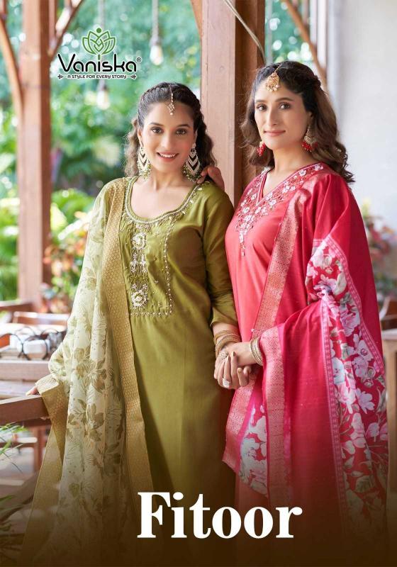 Vaniska Colourpix Fitoor Series 1001 to 1006 Roman Simar Readymade Wholesale Suits in Surat