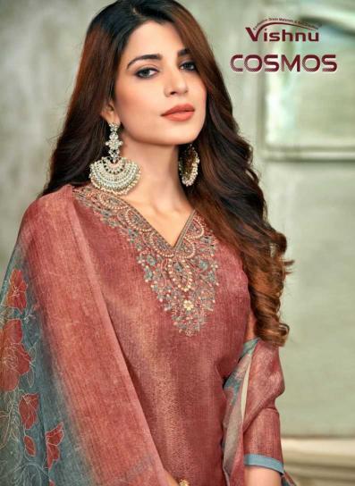 Vishnu Cosmos Series 77001-77012 Stylish Simmer Wholesale Salwar Kameez In Surat