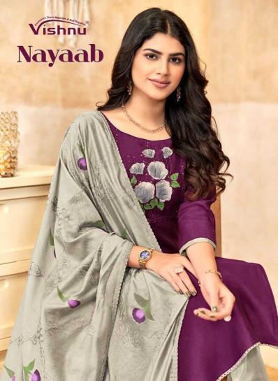 Vishnu Naayaab Series 79001 to 79012: Vatican Print Pretty Look Salwar Kameez