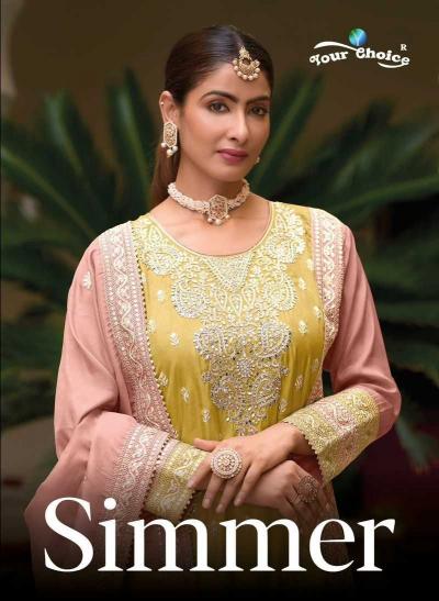 Your Choice Simmer Series 1001-1002 Straight Sharara Wholesale Suits in Surat